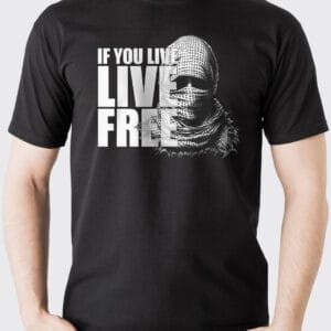 "تيشيرت عيش حراً من gazagifts بتصميم عصري ومميز"